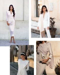 Momentos de la colección de invitadas Manzanilla: Invitadas Mariquita Trasquilá luciendo diferentes estilos para madres de comunión.