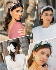 Diademas y lazos de madres de comunión para complementar en look, diseñados por Mariquita Trasquilá